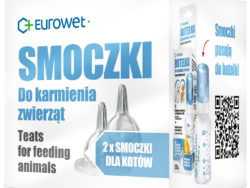 Smoczki do karmienia kotów (2 sztuki)
