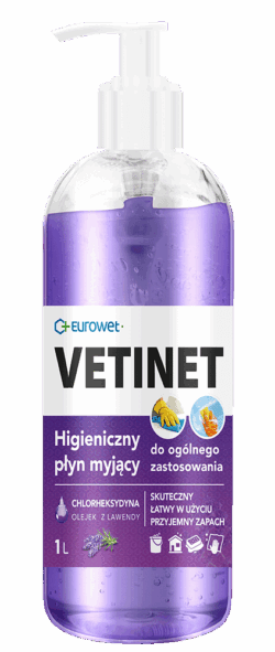 VETINET higieniczny płyn myjący 1L - lawendowy