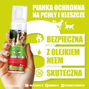 pianka na pchły i kleszcze