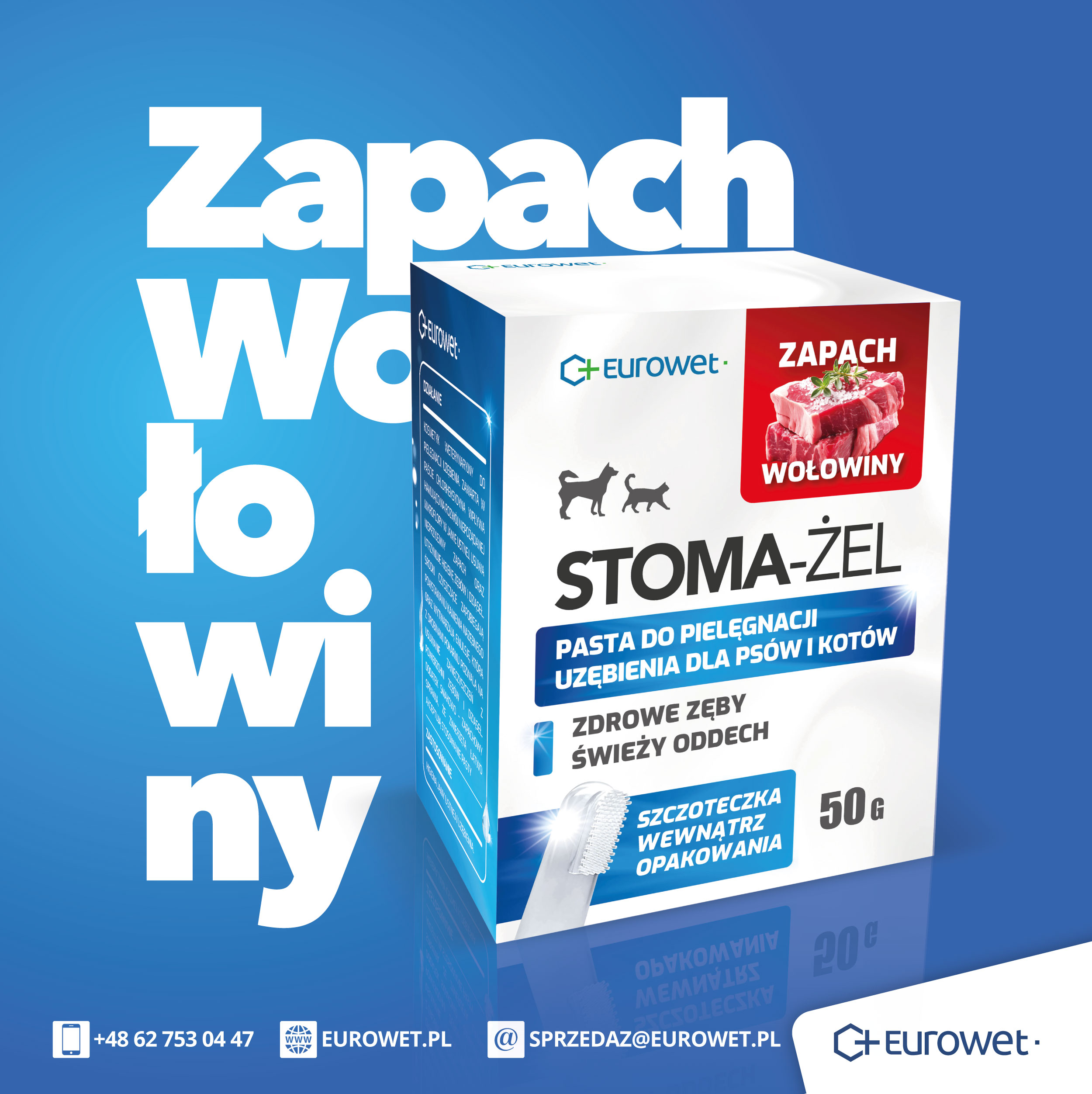 Stoma-żel o zapachu wołowiny