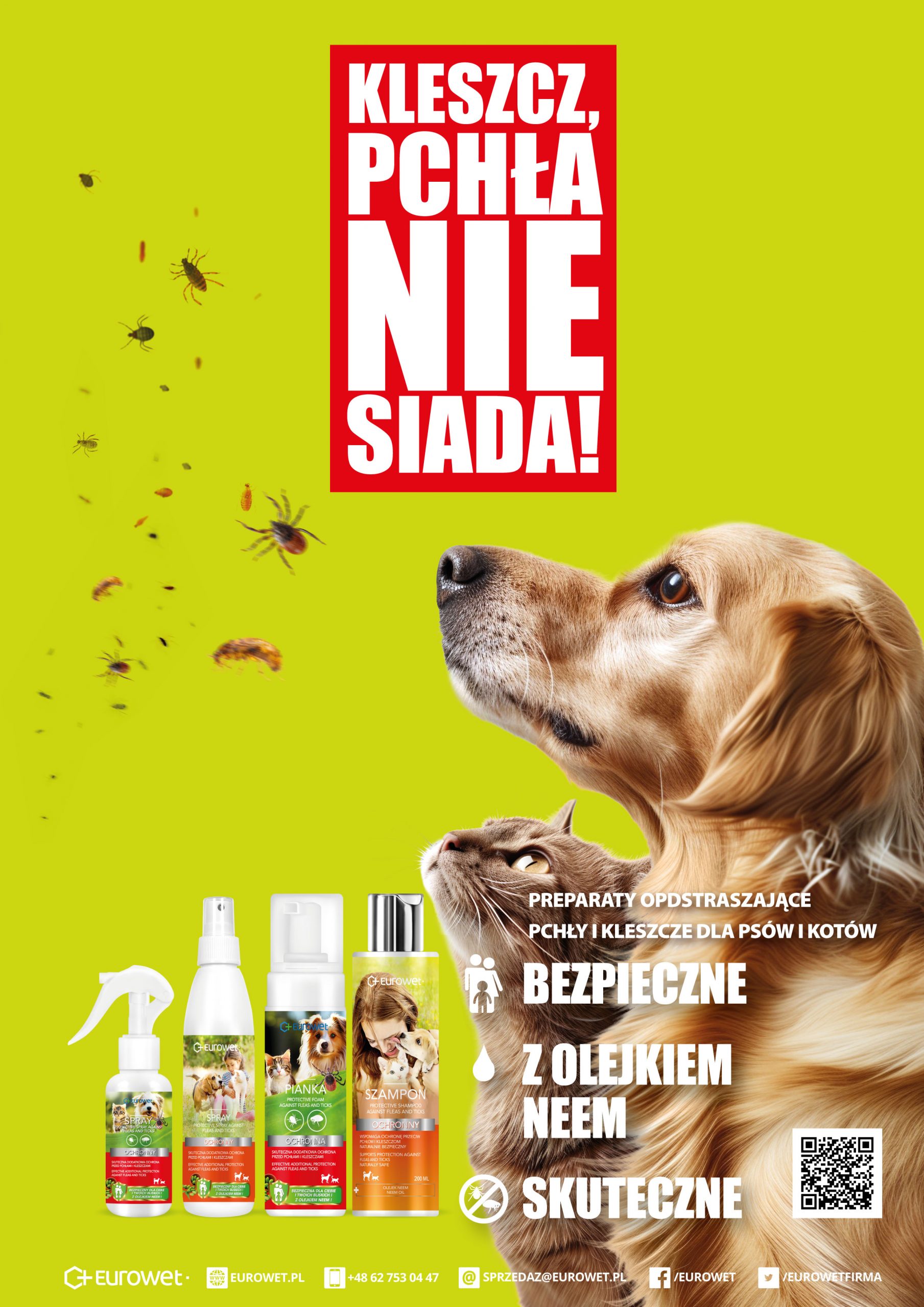 olejek neem przeciw pchłom kleszczom