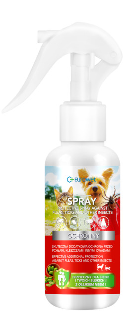 SPRAY WSPOMAGAJĄCY OCHRONĘ PRZECIW PCHŁOM I KLESZCZOM 100ml