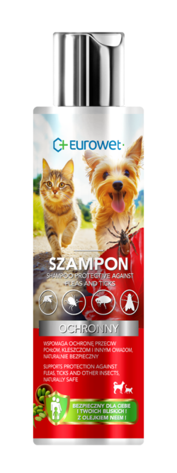 SZAMPON WSPOMAGAJĄCY OCHRONĘ PRZECIW PCHŁOM I KLESZCZOM 200ml
