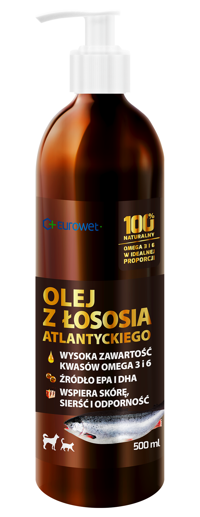 OLEJ Z ŁOSOSIA 500 ml 2 OLEJ Z ŁOSOSIA 500 ml